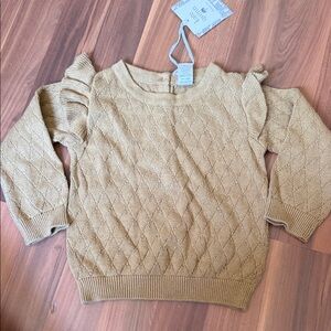 Kate Quinn Pointelle Sweater, Fennel
